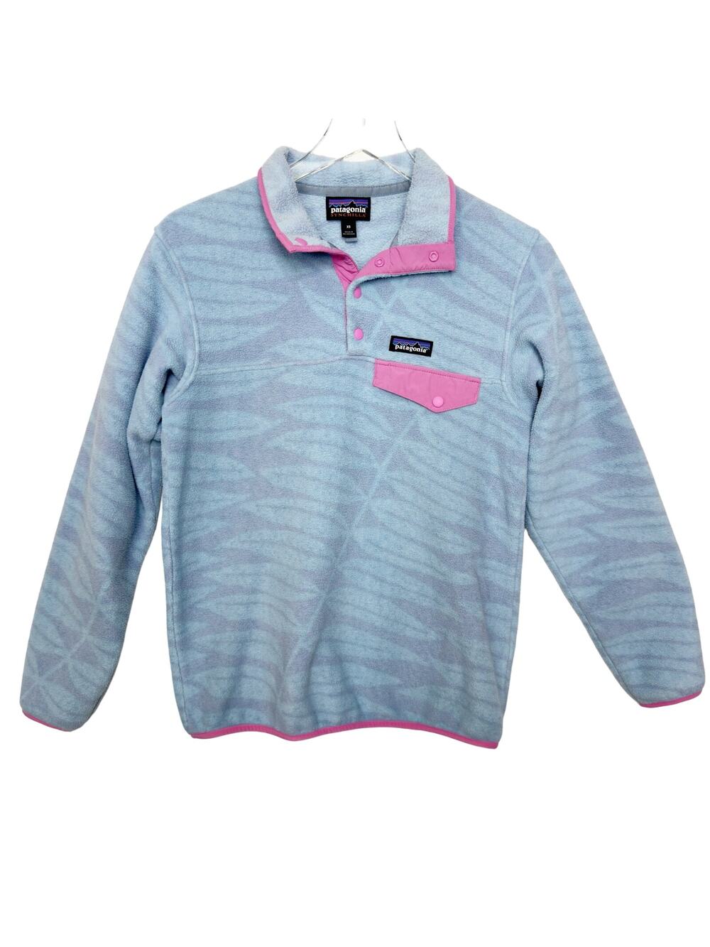 Patagonia Eucalyptus Fronds Retool Synchilla Fleece Snap Pullover Women’s XS